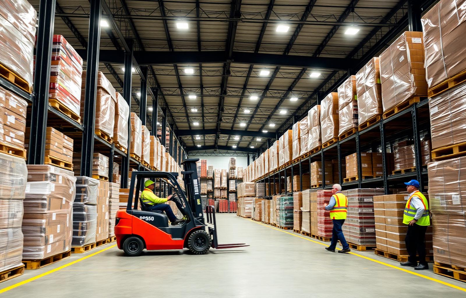 Inside the Klein Logistics warehouse in Acworth, Georgia